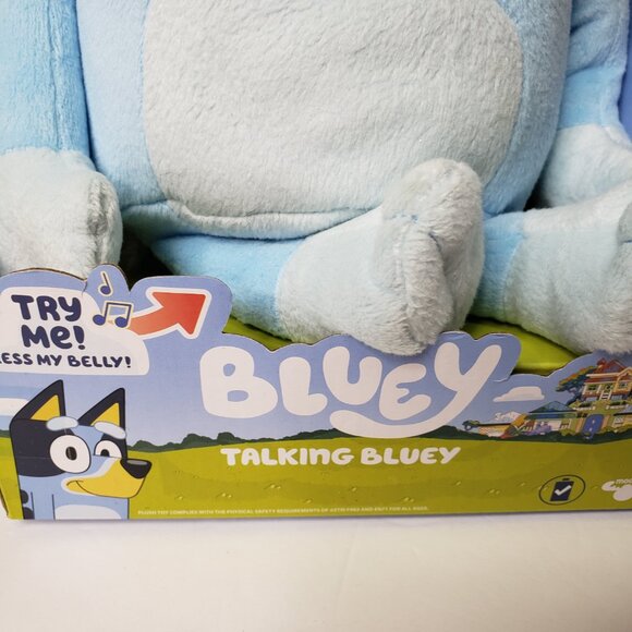 NEW Talking Bluey Dog Plush 13" Musical Stuffed Animal Soft Toy - Picture 4 of 9